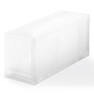【MUJI 無印良品】PP盒/深型/窄/附隔板/正反疊 約寬14×深37×高17.5cm