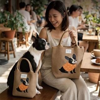 【MAISON DE AURI】Trunk Mini Frenchie｜法鬥點點 小提包 / 厚針織