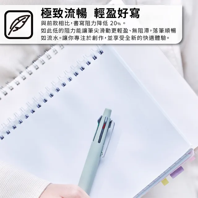 【uni】JETSTREAM Lite 升級版 4+1輕盈感多機能溜溜筆 任選2入組 MSXE5-LS-05 (0.5mm)