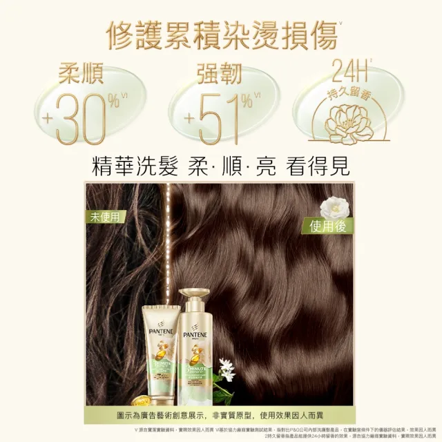 【PANTENE 潘婷】3分鐘奇蹟洗髮露 / 洗髮精470gx3入(茉莉山茶香/輕盈修護/多效修護 任選)