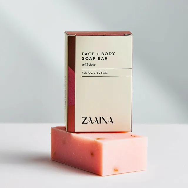 ZAAINA 薩伊娜玫瑰保濕花香皂 4.5oz