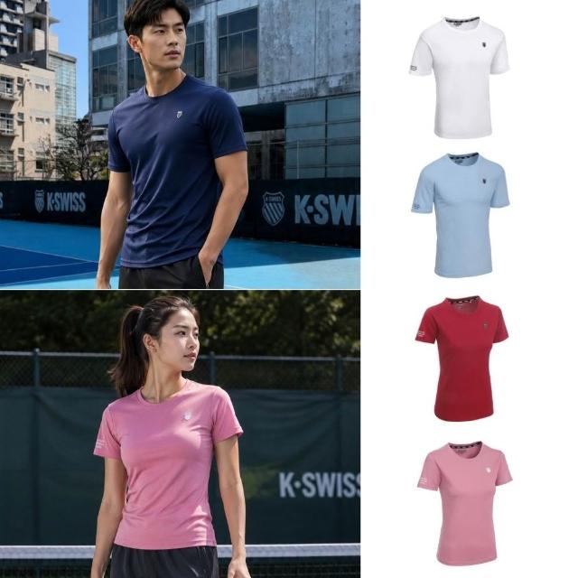 【K-SWISS】吸濕排汗短袖T恤 慢跑 運動 網球 匹克球 男短袖 女短袖 多色 (1013705/1913705)