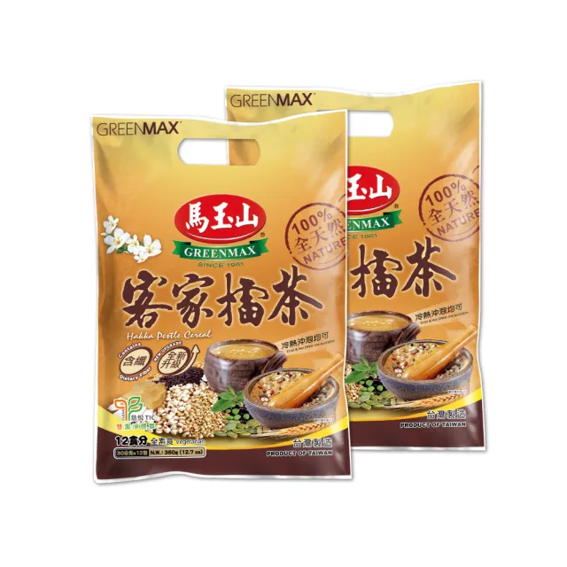 【馬玉山】客家擂茶2入組(30gx12入/袋)