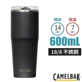 【CAMELBAK】Thrive Tumble 18/8 防漏不鏽鋼雙層真空保溫杯600ml(保冰).水杯 /CB2845001060 濃黑