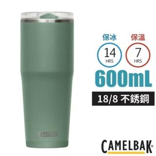 【CAMELBAK】Thrive Tumble 18/8 防漏不鏽鋼雙層真空保溫杯600ml(保冰).水杯 /CB2845301060 灰綠