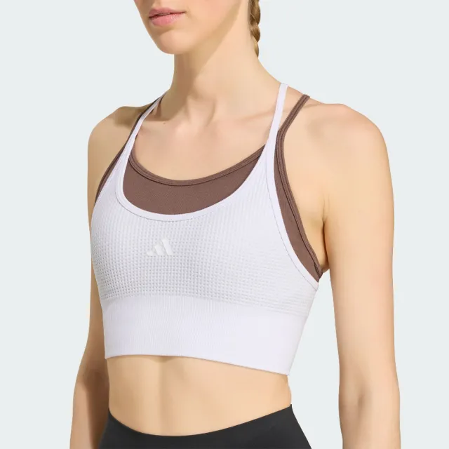 【adidas 愛迪達】運動內衣 吸濕排汗 女 KY3247