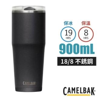 【CAMELBAK】Thrive Tumble 18/8 防漏不鏽鋼雙層真空保溫杯900ml(保冰).水杯 /CB2846001085 濃黑