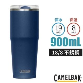【CAMELBAK】Thrive Tumble 18/8 防漏不鏽鋼雙層真空保溫杯900ml(保冰).水杯 /CB2846402085 海軍藍