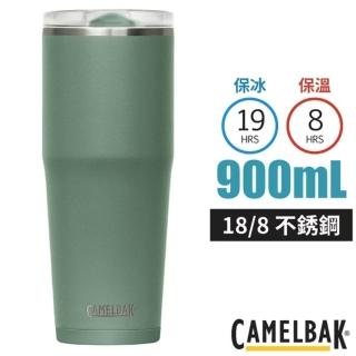 【CAMELBAK】Thrive Tumble 18/8 防漏不鏽鋼雙層真空保溫杯900ml(保冰).水杯 /CB2846301085 灰綠