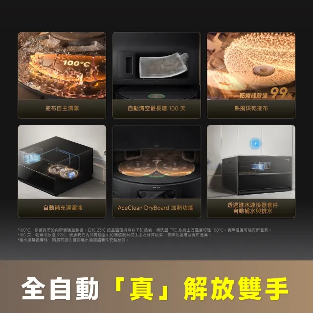 【Dreame 追覓科技】X60 Master AI藍光辨識超薄掃拖旗艦機（低矮版）AI藍光髒污檢測/7.95公分超薄機身