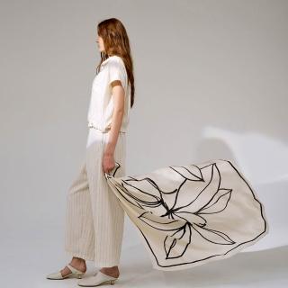 【giordano ladies】26SS 條紋印花寬褲(02426021)