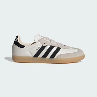 【adidas 愛迪達】SAMBA OG 休閒鞋 男鞋 女鞋 情侶鞋 德訓鞋 米白 黑 麂皮 復古(IH6820)