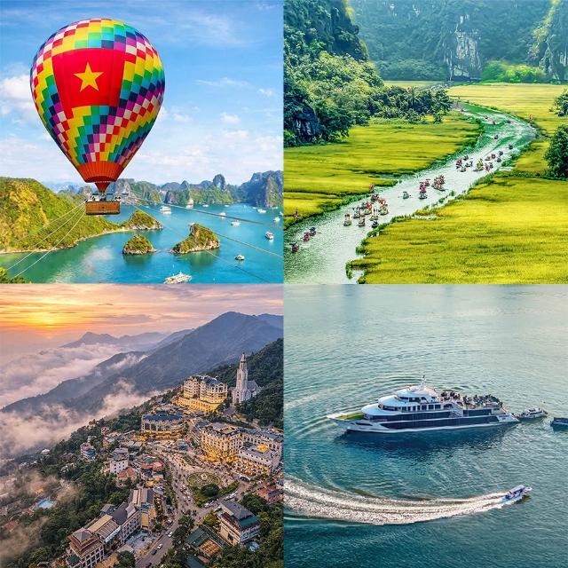 【好饗趣旅遊】指定出發8-12月-直飛北越雙龍灣熱氣球五星城堡酒店5日