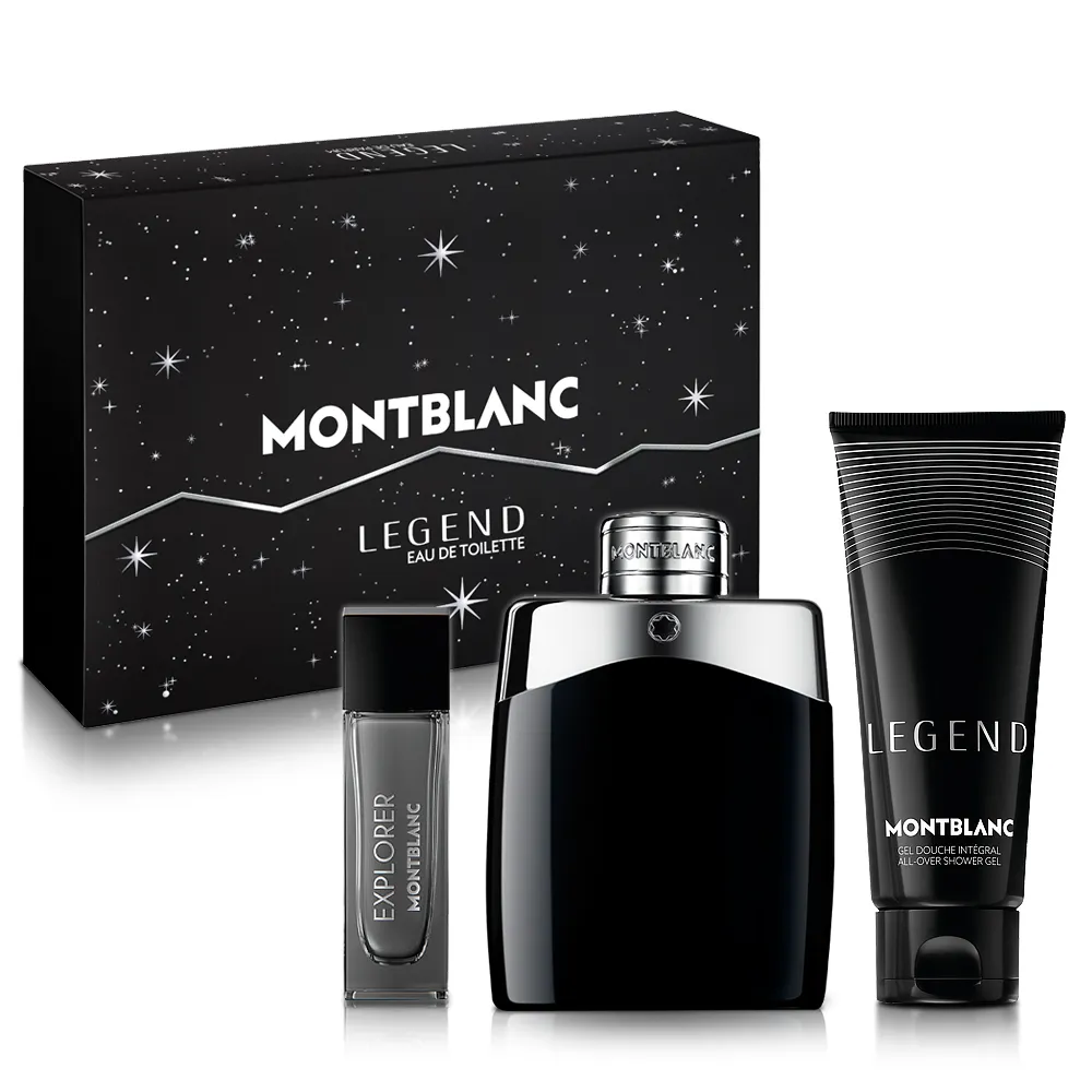 MONTBLANC 萬寶龍】傳奇經典男性淡香水禮盒-淡香水100ml+小香15ml+沐浴