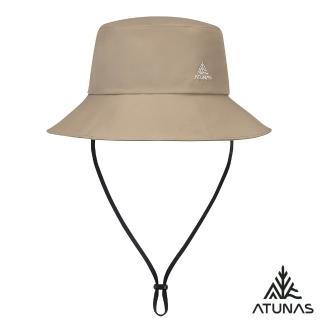 【ATUNAS 歐都納】中性款GORE-TEX防風防水透氣休閒漁夫帽(A1AHHH06N深卡其/遮陽/防曬抗UV/戶外旅遊)