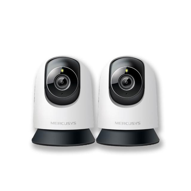 2入組【Mercusys 水星】MC230 3K5MP室內可旋轉 Wi-Fi監視器 攝影機(智慧偵測/雙向語音/全彩夜視)