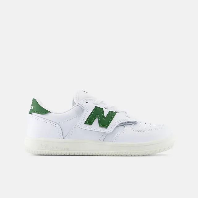 【NEW BALANCE】T500 Lace 中童 休閒鞋 復古 流行 白 綠(PHT500CC)