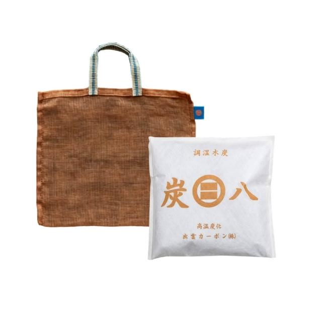【台隆手創館】日本炭八 調濕木炭+專用收納炭組 除濕包 除臭炭