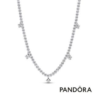 【Pandora 潘多拉】璀璨墜飾短項鏈-絕版品