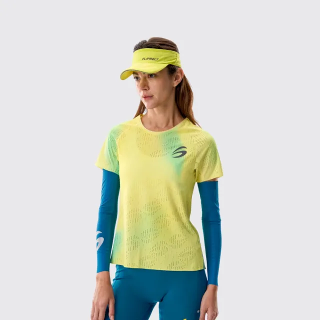 【FlipBelt 飛力跑】Ultra Light 風洞女生跑步短袖_4.0(跑步短袖.馬拉松短袖)
