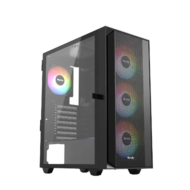【華碩平台】R5 六核 RTX 5050 {擬聲III}塔扇電競機(R5-9600X/B650/16G D5/2TB)