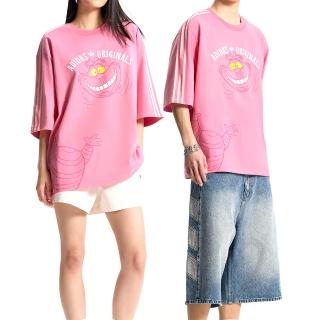 【adidas 愛迪達】U Tee SS 男款 女款 粉色 印花 T恤 運動 休閒 短袖 KY6270