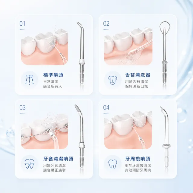 【SAMPO 聲寶】全家用大水箱容量插電式沖牙機 /洗牙器/沖牙器/共6支噴嘴(WB-Z2401YL)