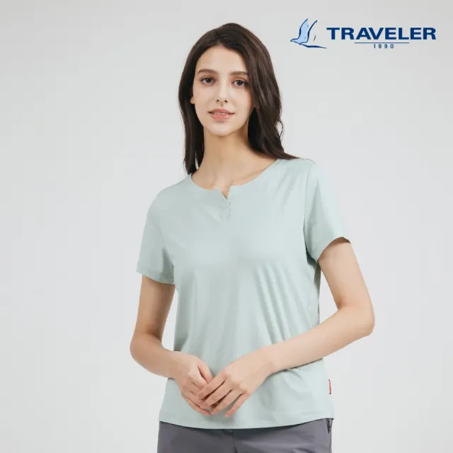 【TRAVELER 旅行者】女款膠原蛋白涼感消臭吸排短袖上衣｜251TR804(涼感/消臭/吸排)