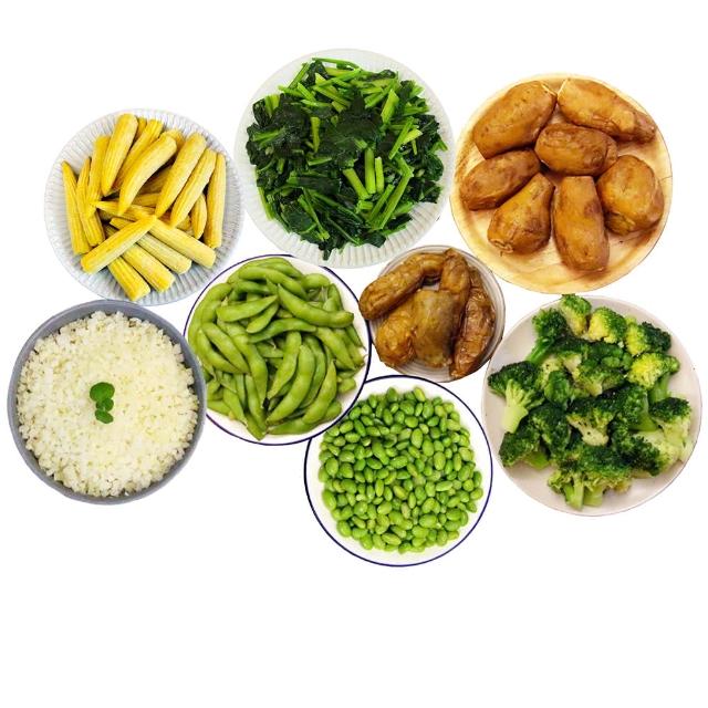 【田食原】綜合鮮凍蔬菜10件組5250g(方便即食 冰烤地瓜 毛豆 花椰菜米 健康減醣 輕食健身餐 低熱量)