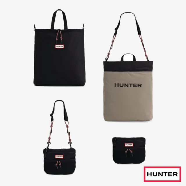 【HUNTER】官方旗艦館_Travel多用途輕量托特包(黑/卡其灰)