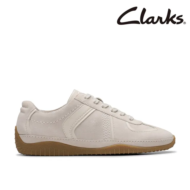 【Clarks】女鞋 Meridor Jane/Meridor Lo真皮時尚薄底瑪莉珍 休閒鞋(淺藍色 粉色 銀色 米白)