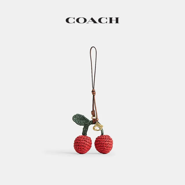 【COACH】蔻馳官方直營 櫻桃手袋掛飾 掛件 吊飾-混合色(CER55)