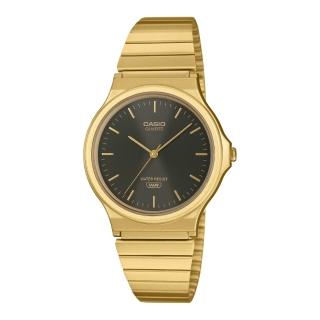 【CASIO 卡西歐】太陽紋指針金屬錶(MQ-24GA-1A)