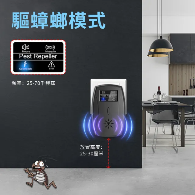 【UMIS】強效型超聲波驅蟲驅鼠器 超聲波驅蚊 靜音多功能 滅鼠器家用 靜音捕鼠器 大功率驅趕