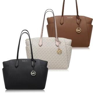 【Michael Kors】本季精選 MK 十字紋皮革 / 大款 / 托特包(多色可選)