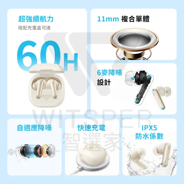 【Soundcore】P40i 主動降噪真無線藍牙耳機(沉浸聆聽 量身降噪)