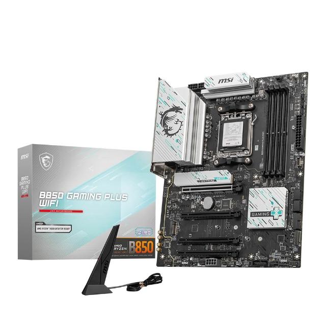 【微星】C+M組合★B850 GAMING PLUS WIFI 主機板+AMD Ryzen R7-9800X3D CPU處理器