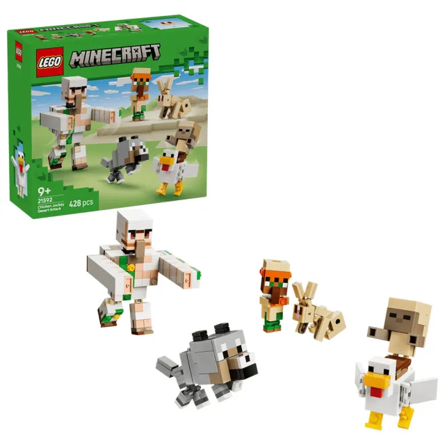 【LEGO 樂高】21592 Minecraft 系列 - 雞騎士的沙漠大進擊