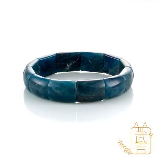 【Woogie武吉珠寶】精品藍磷灰鐲排(14-15mm)