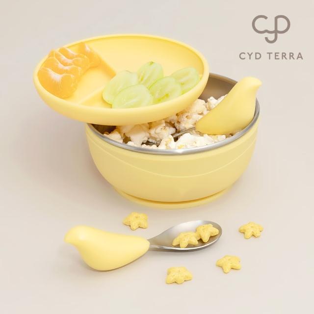 【CYD TERRA】PICABOO布咔寶學習餐具組（寶寶餐具/不銹鋼叉匙/不鏽鋼碗）(彌月禮盒)