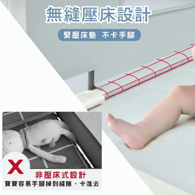 【KIDS PARK】安全床邊護欄L型-共2片(垂直升降式圍欄/嬰兒圍欄/防護床圍護欄)