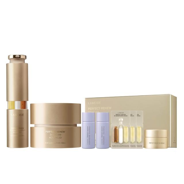 【LANEIGE 蘭芝】官方直營 完美新生三效抗老精霜組(精華40ml+霜50ml A醇 抗老 緊緻 撫紋 送禮首選)