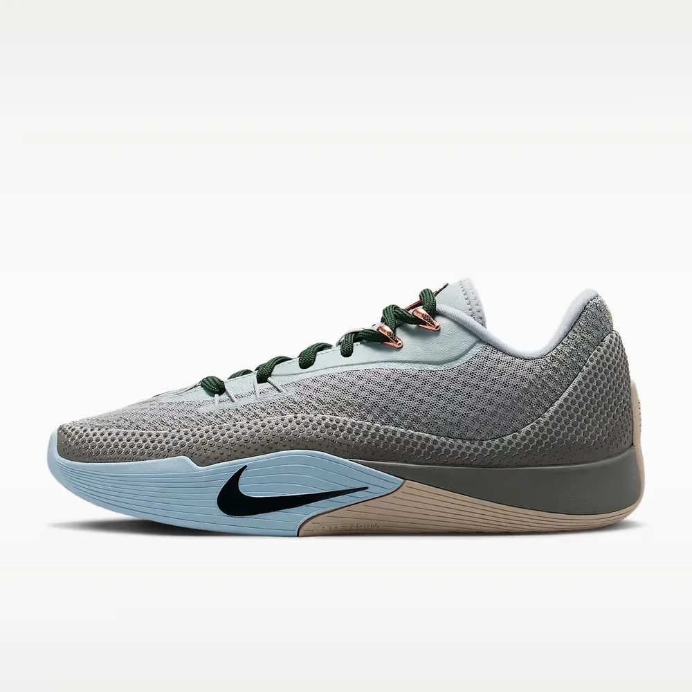 【NIKE 耐吉】S.T. Flare EP 男 籃球鞋 運動鞋 緩震 戶外 實戰 灰 淺藍(HF0232-003)