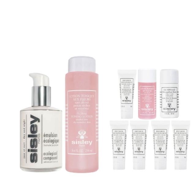 【Sisley 希思黎】官方直營 全能保濕修護雙入組(全能乳液125ml+花香化妝水250ml)