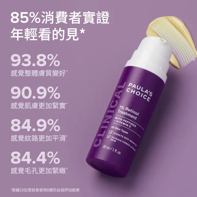 即期品【Paulas Choice 寶拉珍選】1％A醇逆齡精華乳30ml 2入組