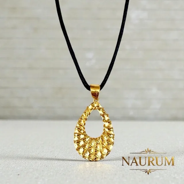 (NAURUM)黃金墜飾金耀星芒0.66錢附贈皮繩
