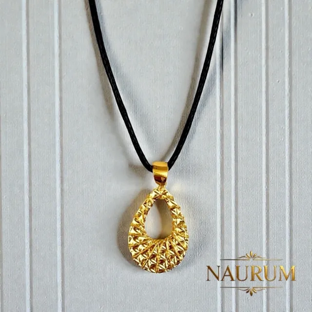 (NAURUM)黃金墜飾金耀星芒0.66錢附贈皮繩