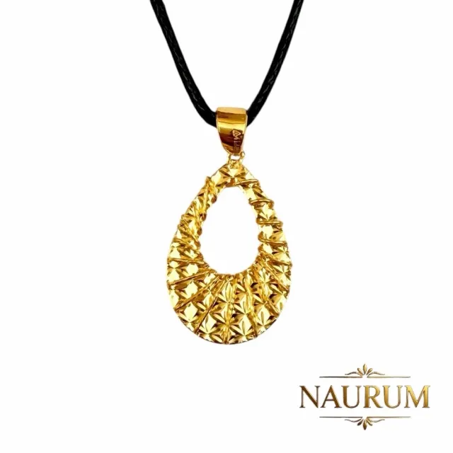 (NAURUM)黃金墜飾金耀星芒0.66錢附贈皮繩