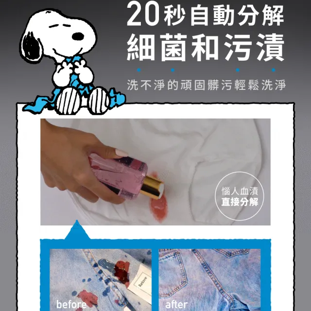 【Relove】SNOOPY史努比聯名手洗精220mlx3入禮盒(禮盒內含吊飾盲盒1入四款隨機)