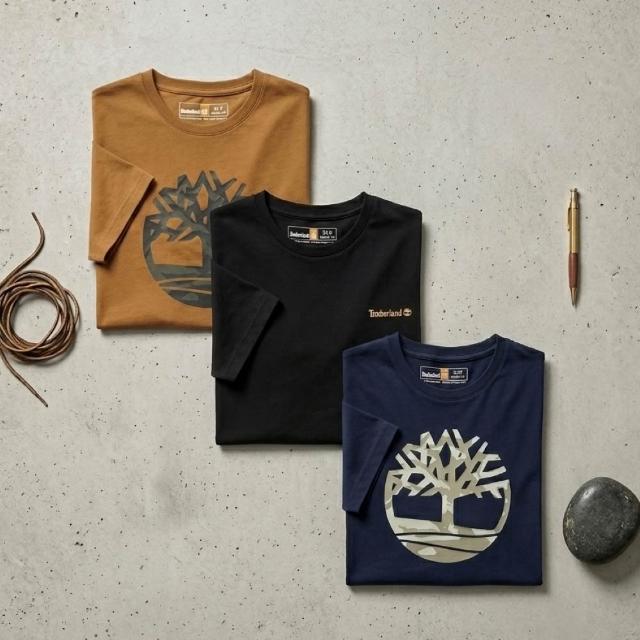 【Timberland】踢不爛 男生 短TEE 經典大樹LOGO 棉質 短袖T恤(134124)